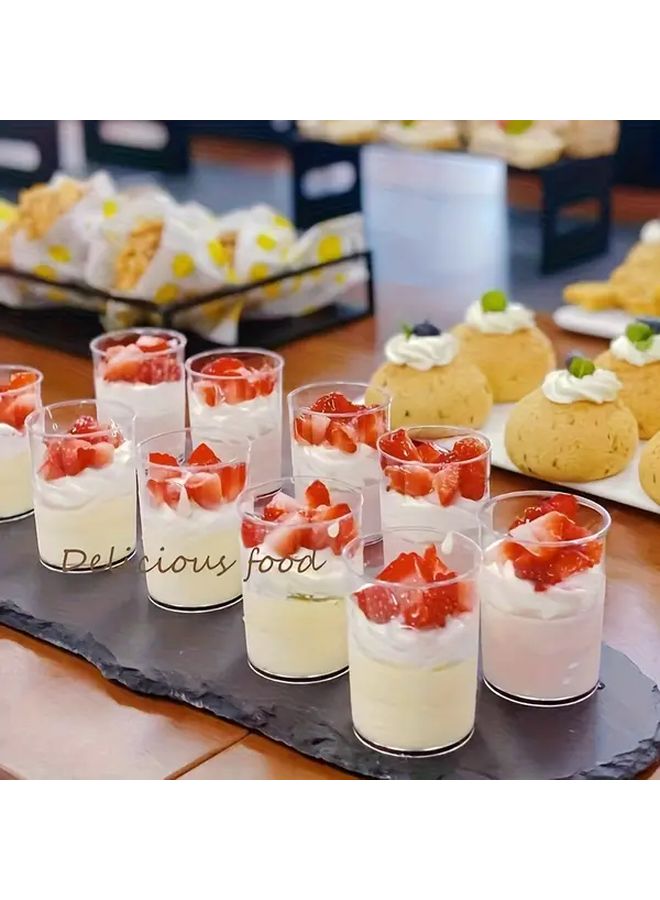 40pcs Clear Heavy Duty Leakproof Dessert Cups Stackable Jars for Cheesecake Pudding - Image 4